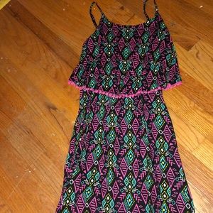 a geometric patterned dress!